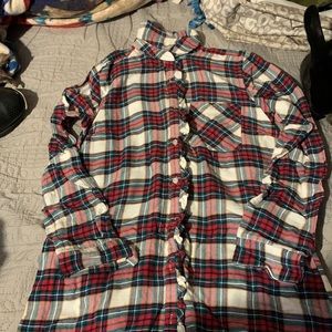 Long flannel shirt